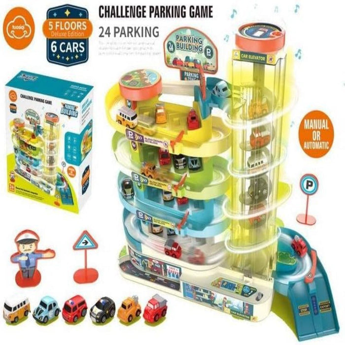Challenge Parking Game Manual and Automatic Integration Toy-Vehicles-Toycra-Toycra