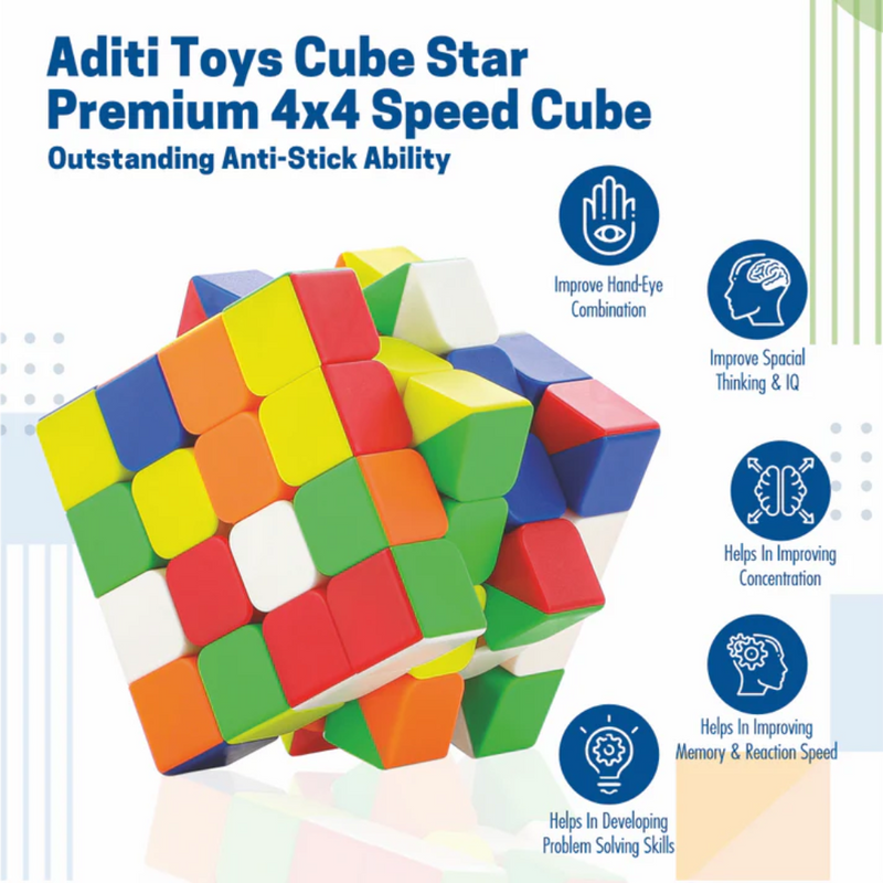 Chanak 4x4 Cubestar Cube - Rubic Puzzle For Kids-Puzzles-Chanak-Toycra
