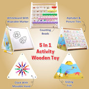 Chanak 5-in-1 Wooden Activity Toy-1N, Writing Pen-1N