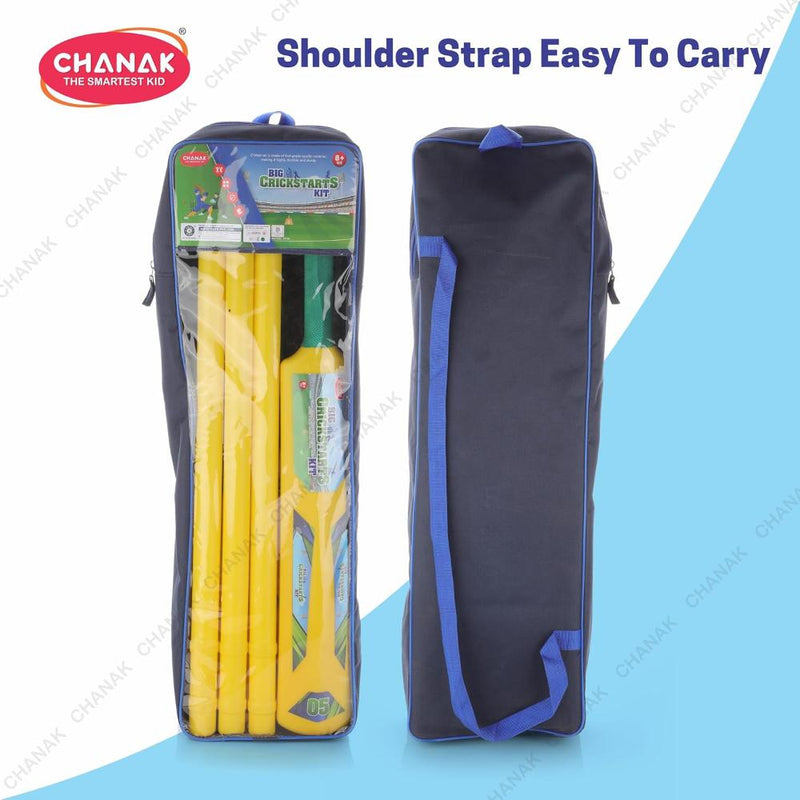 Chanak Big Cricket Kit for Boys & Girls Cricket Set (Bat+Ball+Stump)
