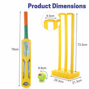 Chanak Big Cricket Kit for Boys & Girls Cricket Set (Bat+Ball+Stump)