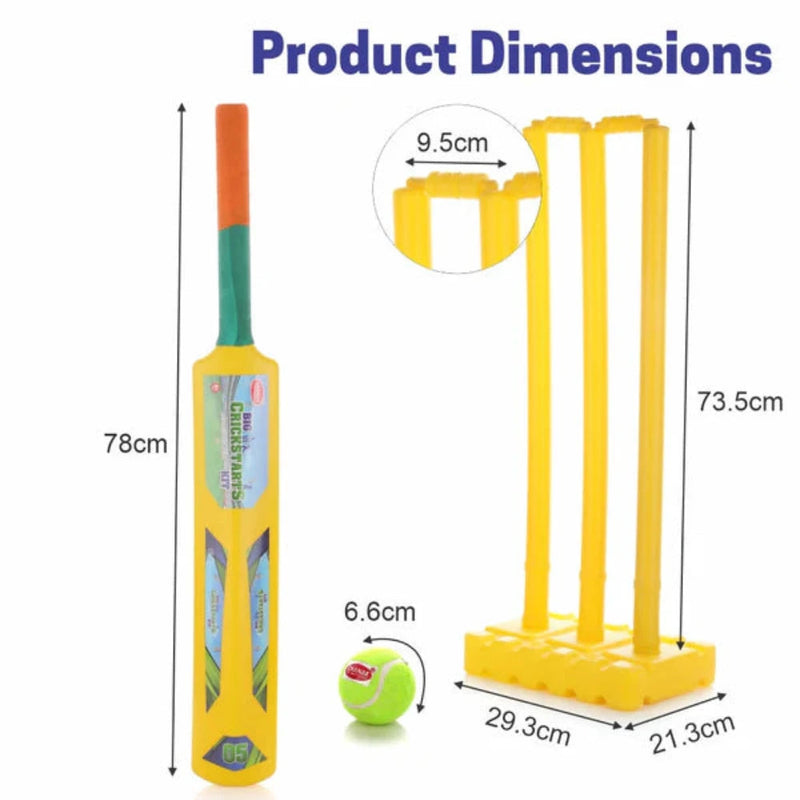 Chanak Big Cricket Kit for Boys & Girls Cricket Set (Bat+Ball+Stump)
