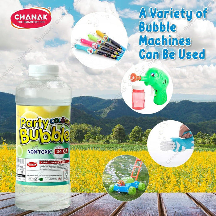 Chanak Bubble Liquid Solution Bottle - 750 ml-Outdoor Toys-Chanak-Toycra