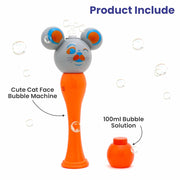 Chanak Cat Face Bubble Machine Toy for Kids