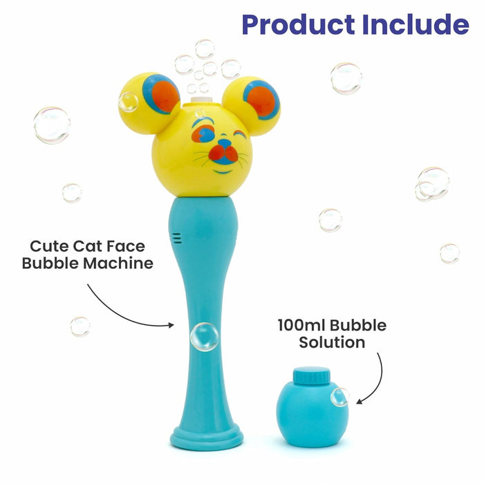 Chanak Cat Face Bubble Machine Toy for Kids-Outdoor Toys-Chanak-Toycra