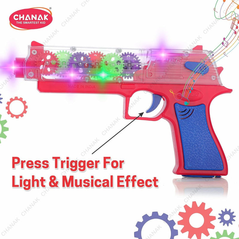 Chanak Colourful Gear Vibration Gun -Multicolor
