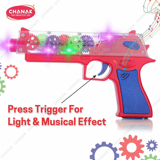 Chanak Colourful Gear Vibration Gun -Multicolor-Action & Toy Figures-Chanak-Toycra