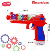 Chanak Colourful Gear Vibration Gun -Multicolor