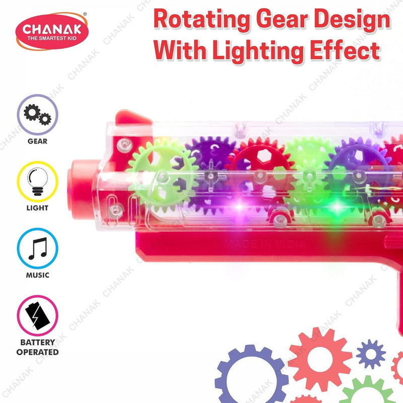 Chanak Colourful Gear Vibration Gun -Multicolor