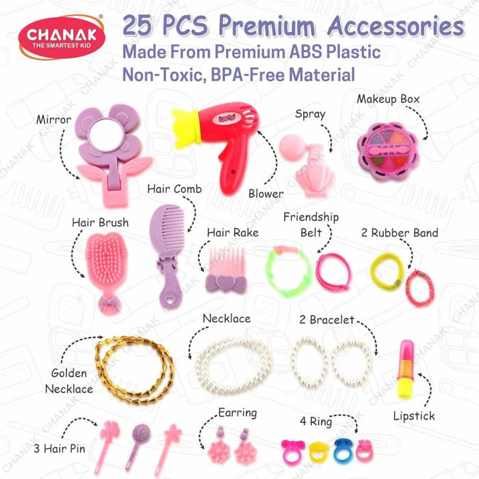 Chanak Fashion Beauty Tool Set-Pretend Play-Chanak-Toycra