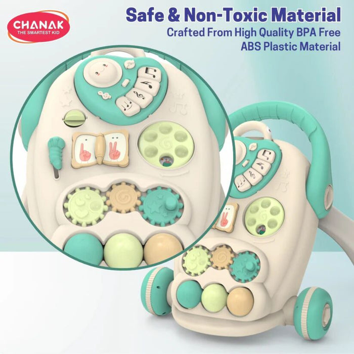 Chanak Happy Feet Baby Walker-turquoise-Mats, Gym & Activity-Chanak-Toycra