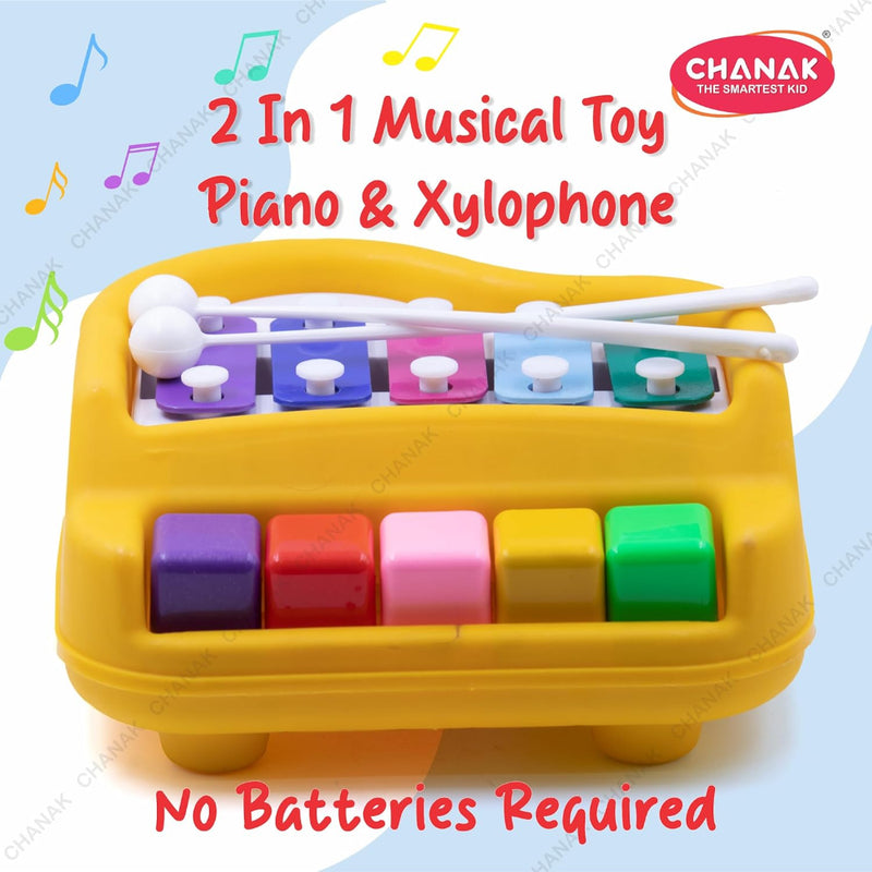 Chanak Musical Xylophone Plastic Piano Toy for Kids