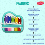 Chanak Musical Xylophone Plastic Piano Toy for Kids