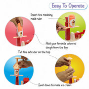 Chanak Play Dough Ice Cream Maker Set White