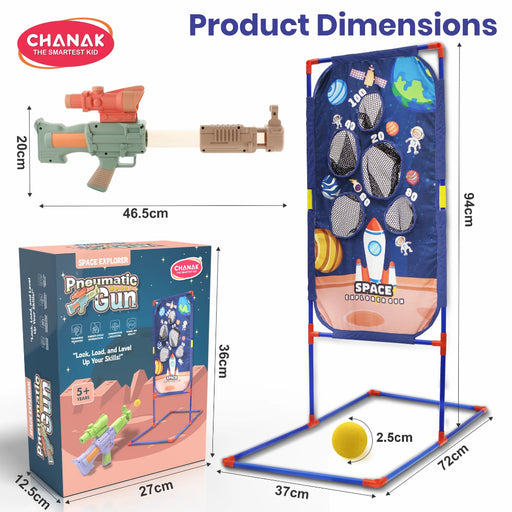 Chanak The Smartest Kid Space Explorer Pneumatic Gun For Kids-Action & Toy Figures-Chanak-Toycra