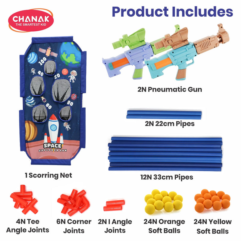 Chanak The Smartest Kid Space Explorer Pneumatic Gun For Kids