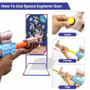 Chanak The Smartest Kid Space Explorer Pneumatic Gun For Kids