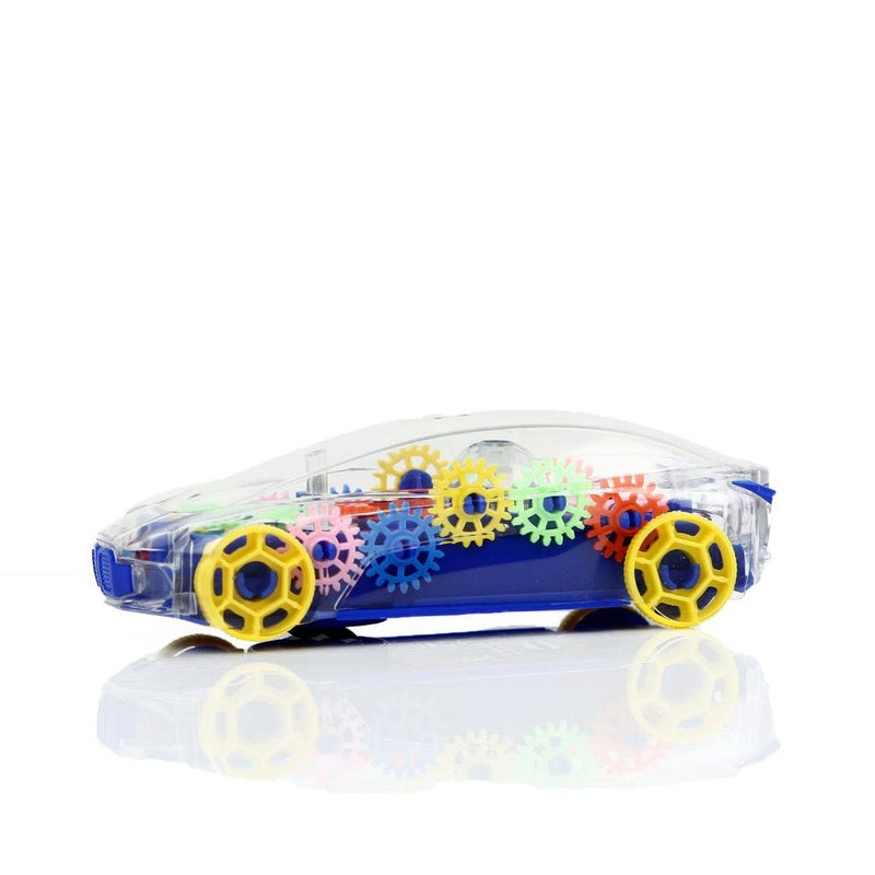 Chanak Transparent Gear Car -Multicolor
