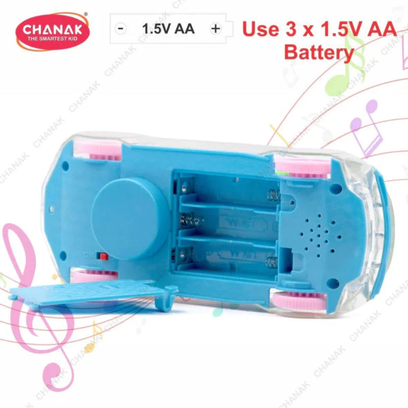 Chanak Transparent Gear Car -Multicolor