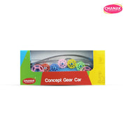 Chanak Transparent Gear Car -Multicolor