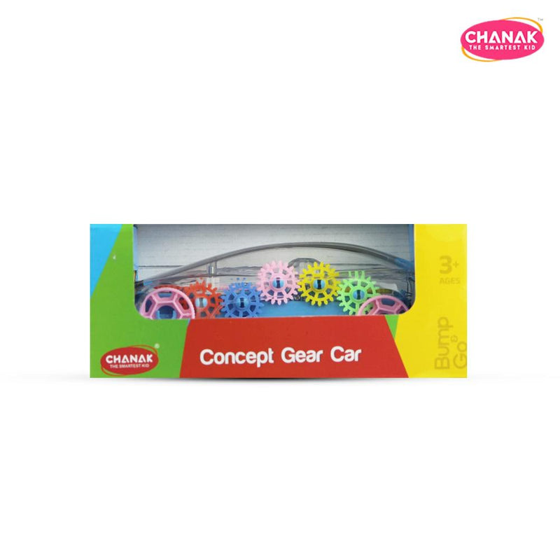 Chanak Transparent Gear Car -Multicolor