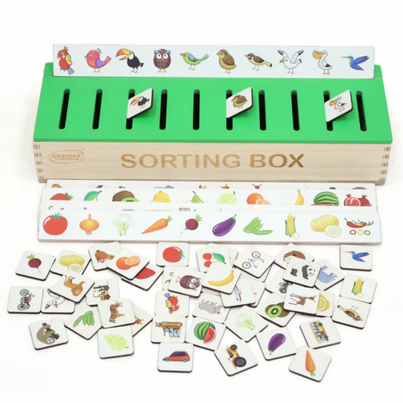 2. Sorting Box Chanak Wooden Sorting Box For Kids | Buy Online at Toycra