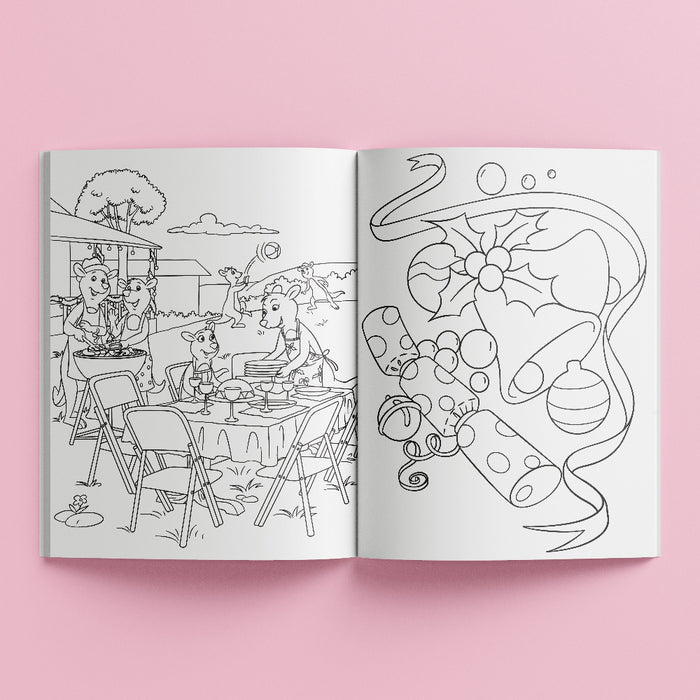Christmas Down Under Colouring Book-Activity Books-SBC-Toycra