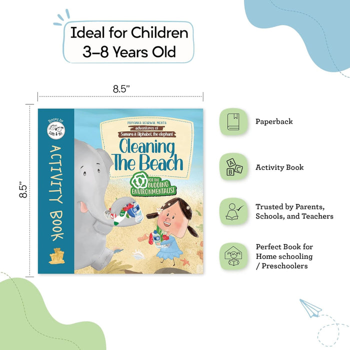 Cleaning The Beach Activity Book-Activity Books-Sam And Mi-Toycra