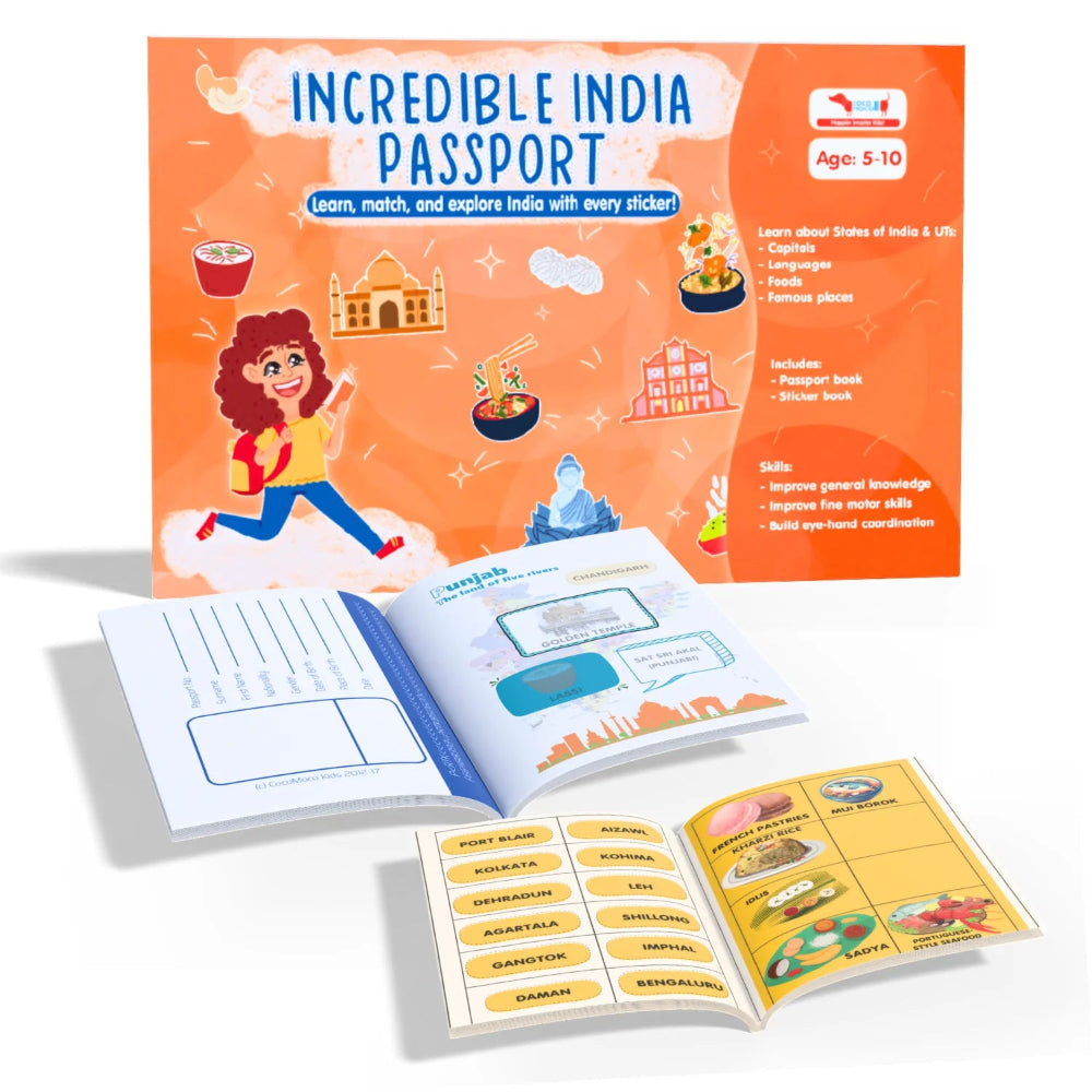 CocoMoco Kids Incredible India Passport | Buy Online at Toycra