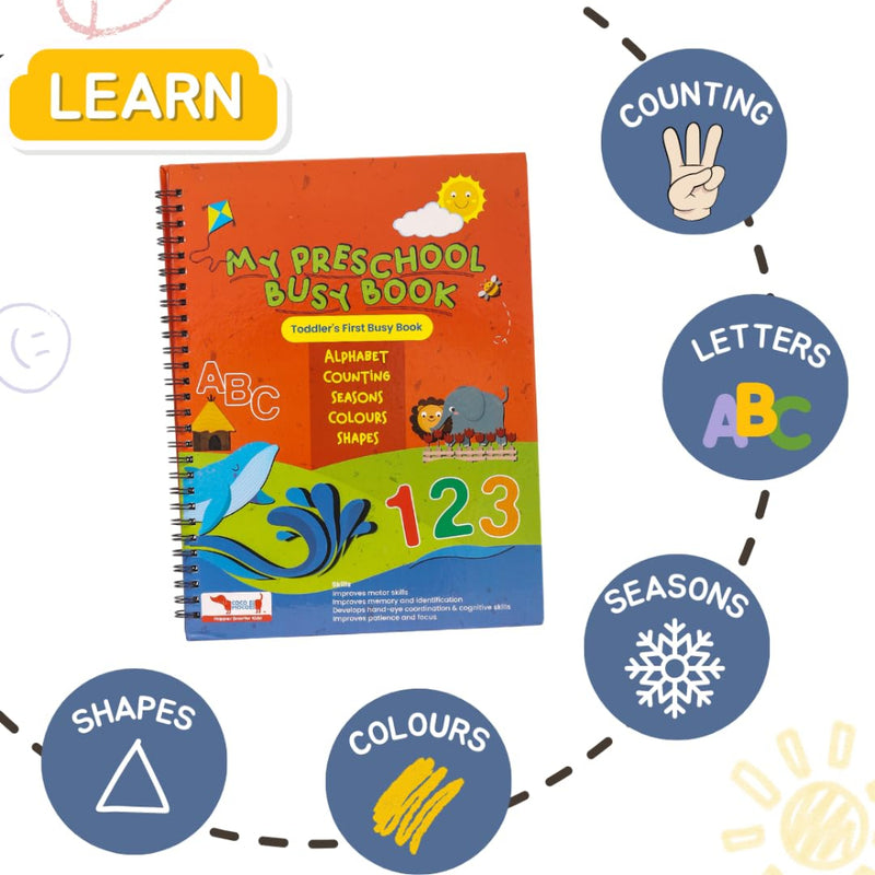 CocoMoco Kids My Preschool Busy Book