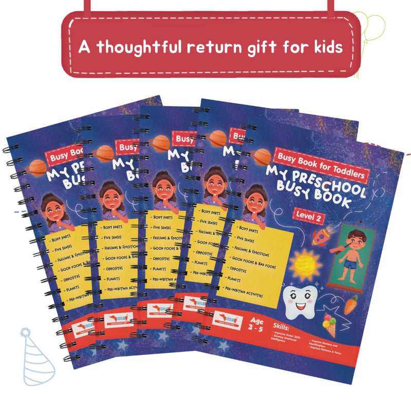 CocoMoco Kids My Preschool Busy Book for Toddlers Level 2