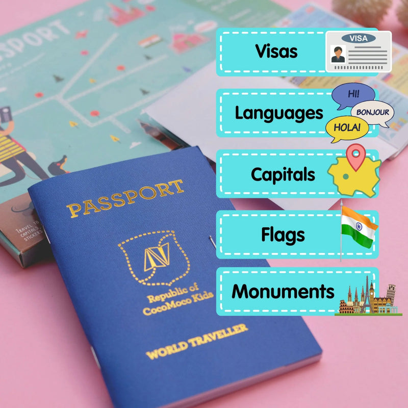 Cocomoco Play Passport kit for Kids ( Age 4-12)