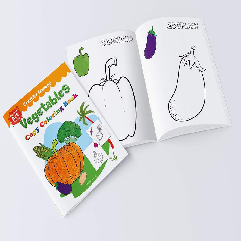 Colouring Books Super Boxset Pack of 6 Crayon Copy Colour Books