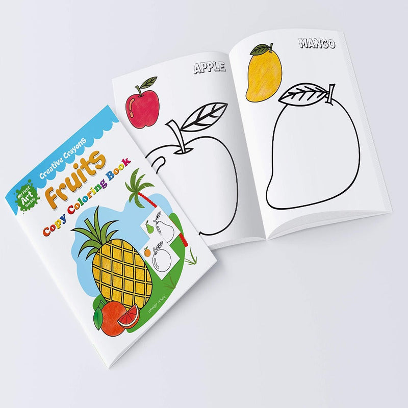 Colouring Books Super Boxset Pack of 6 Crayon Copy Colour Books