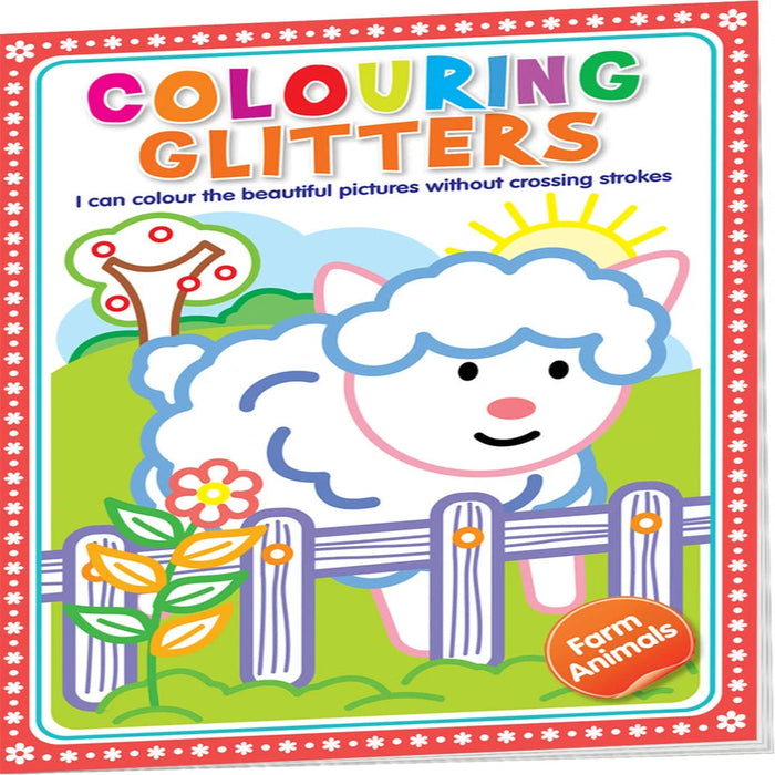 Colouring Glitter Books-Activity Books-Hello Friend-Toycra