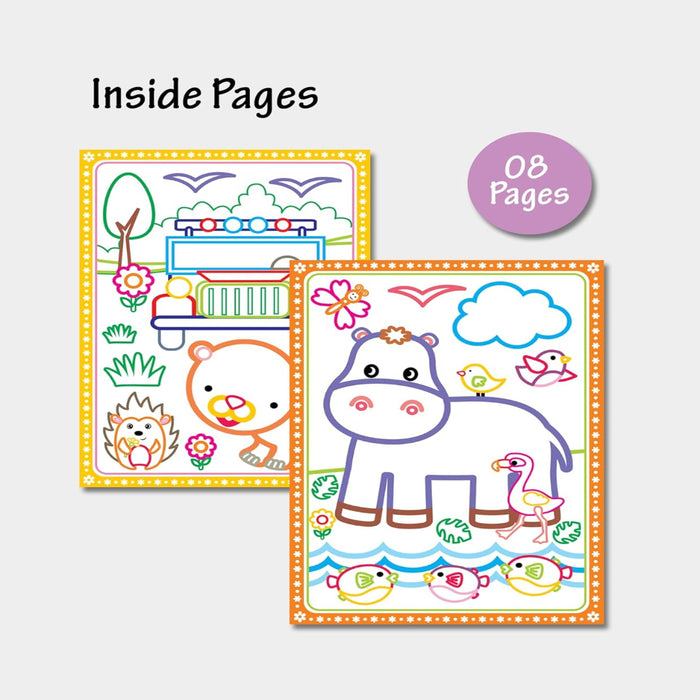 Colouring Glitter Books-Activity Books-Hello Friend-Toycra