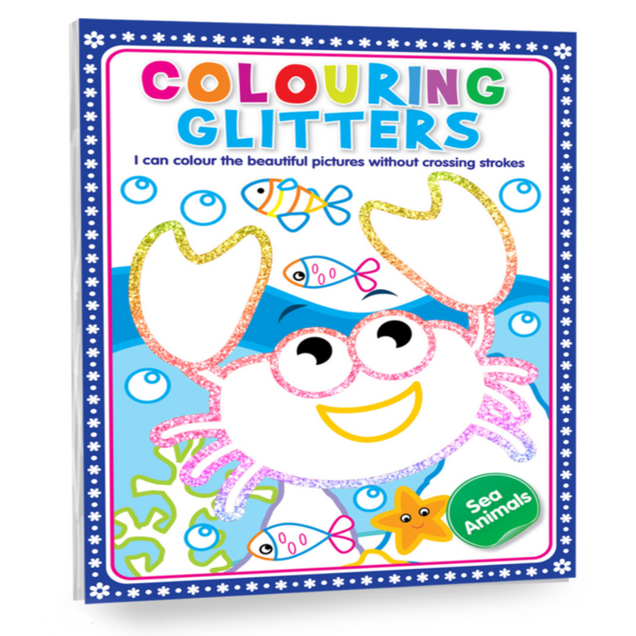 Colouring Glitter Books-Activity Books-Hello Friend-Toycra