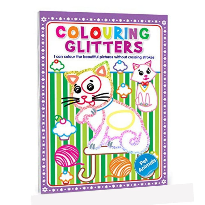 Colouring Glitter Books-Activity Books-Hello Friend-Toycra