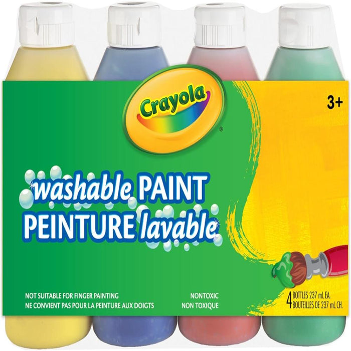 Crayola 4-Count of 236 ml Washable Paint Arts & Crafts-Arts & Crafts-Crayola-Toycra