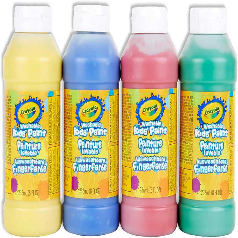 Crayola 4-Count of 236 ml Washable Paint Arts & Crafts