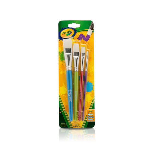 Crayola 4 Flat Paint Brushes-Arts & Crafts-Crayola-Toycra