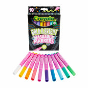 Crayola Bold and Bright Broad Line Washable Markers, 10 Count