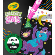Crayola Bold and Bright Broad Line Washable Markers, 10 Count