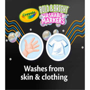 Crayola Bold and Bright Broad Line Washable Markers, 10 Count