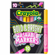 Crayola Bold and Bright Broad Line Washable Markers, 10 Count