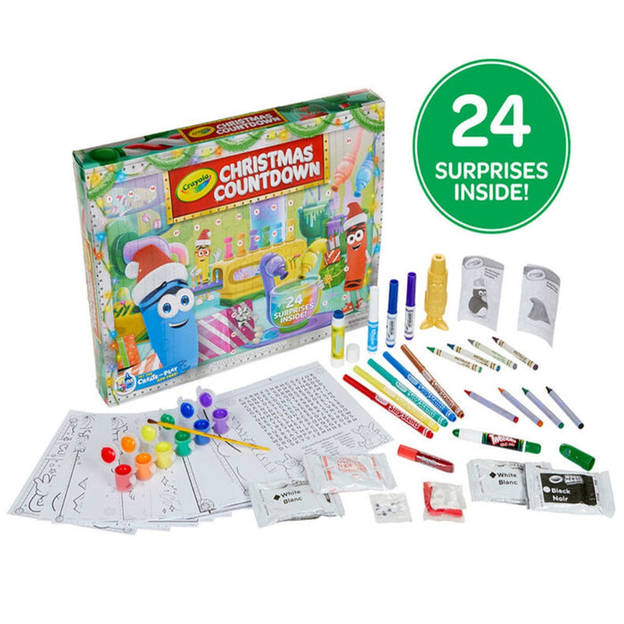 Crayola Christmas Countdown Advent Calendar-Arts & Crafts-Toycra-Toycra