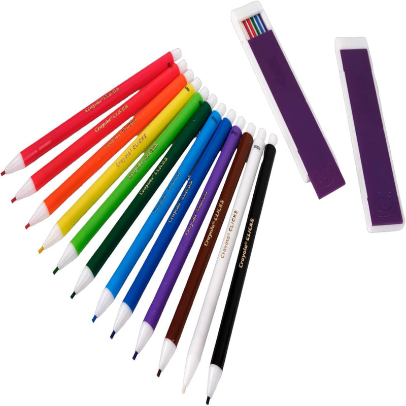Crayola Clicks Mechanical Coloured Pencils 12 Count