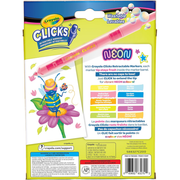Crayola Clicks Retractable Markers - Neon, 10 Count
