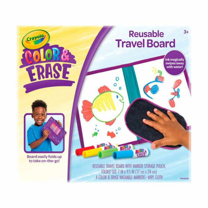 Crayola Color & Erase Reusable Travel Board-Arts & Crafts-Crayola-Toycra