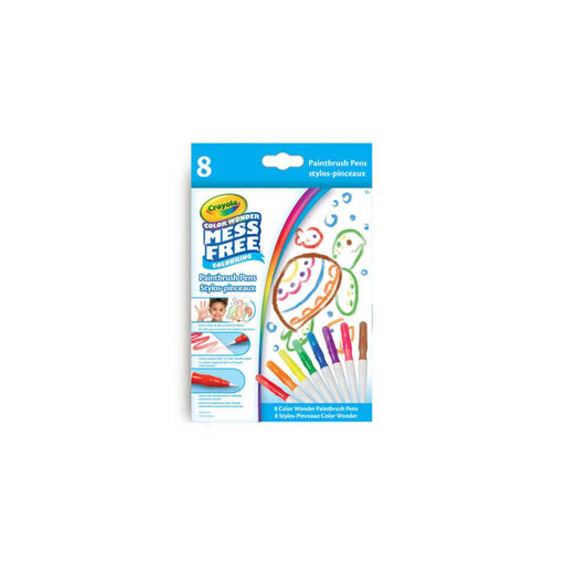 Crayola Color Wonder Mess-Free Paintbrush Pens, 8 Count-Arts & Crafts-Crayola-Toycra